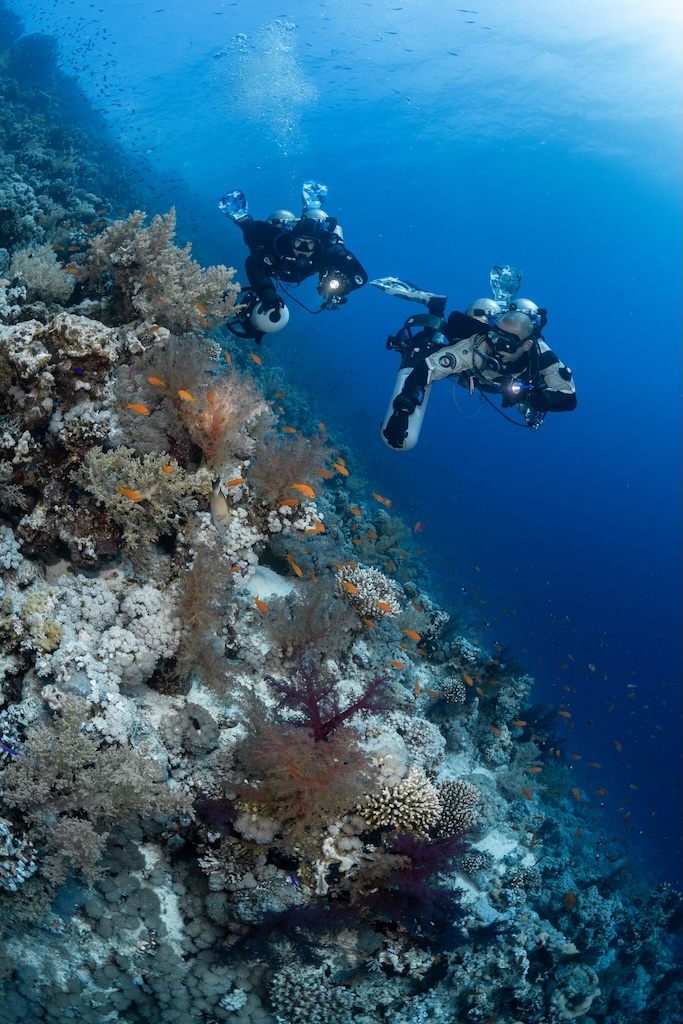 A Mars Scuba diver underwater (photo: Andrei Voinigescu)